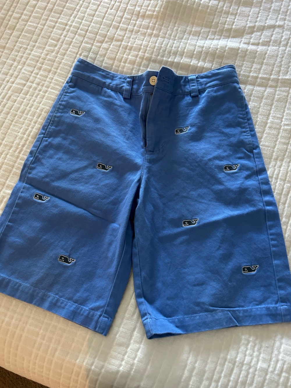 Vineyard Vines Blue Whale Embroidered Chino Shorts